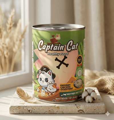 Captain Cat Premium Chicken Gourmet Wet Food for Mother & Kittens - 400g_img_0