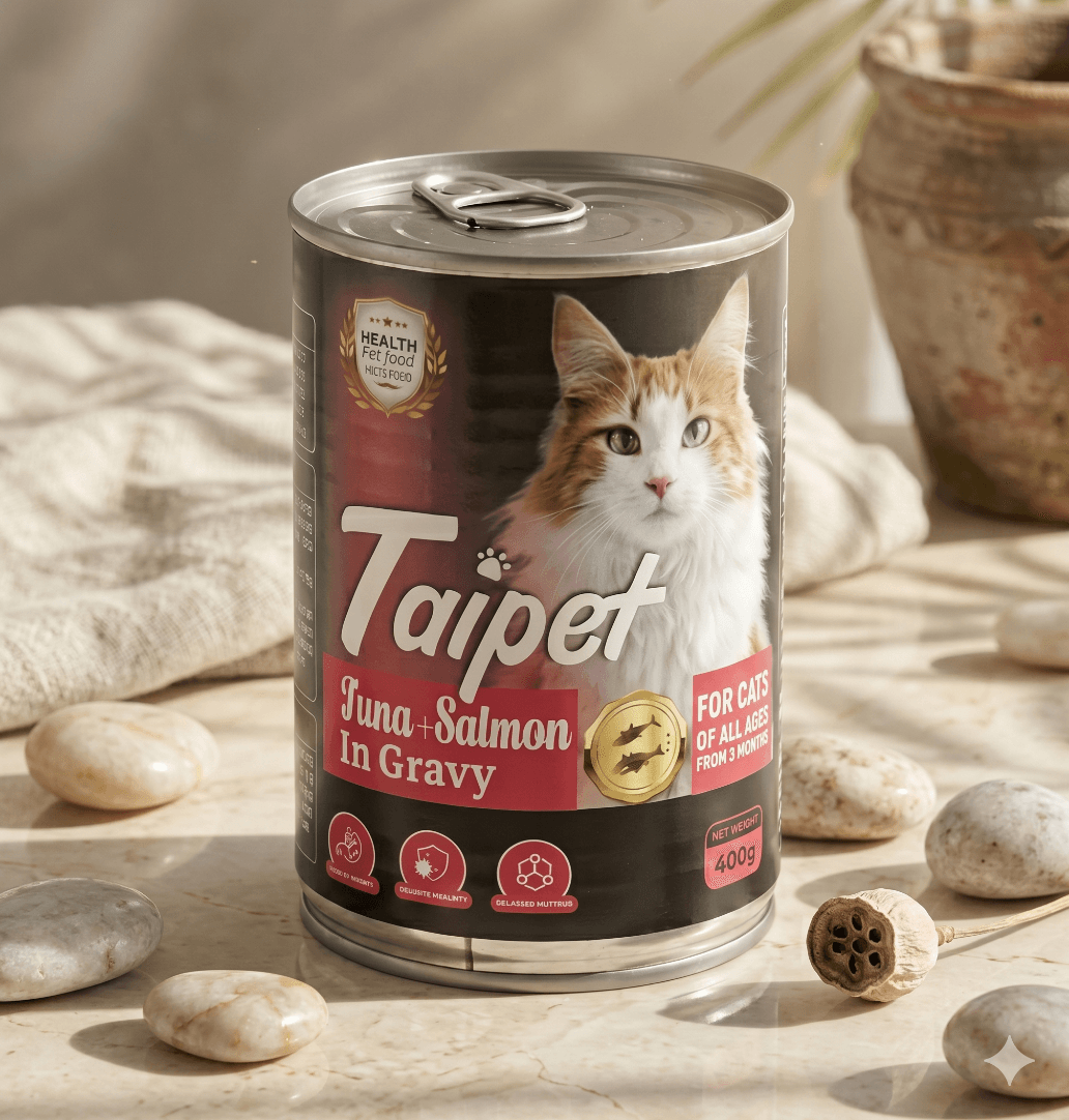 Taipet Tuna & Salmon in Gravy Wet Cat Food - 400g
