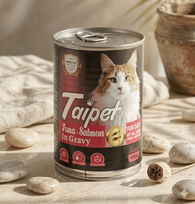 Taipet Tuna & Salmon in Gravy Wet Cat Food - 400g_img_0