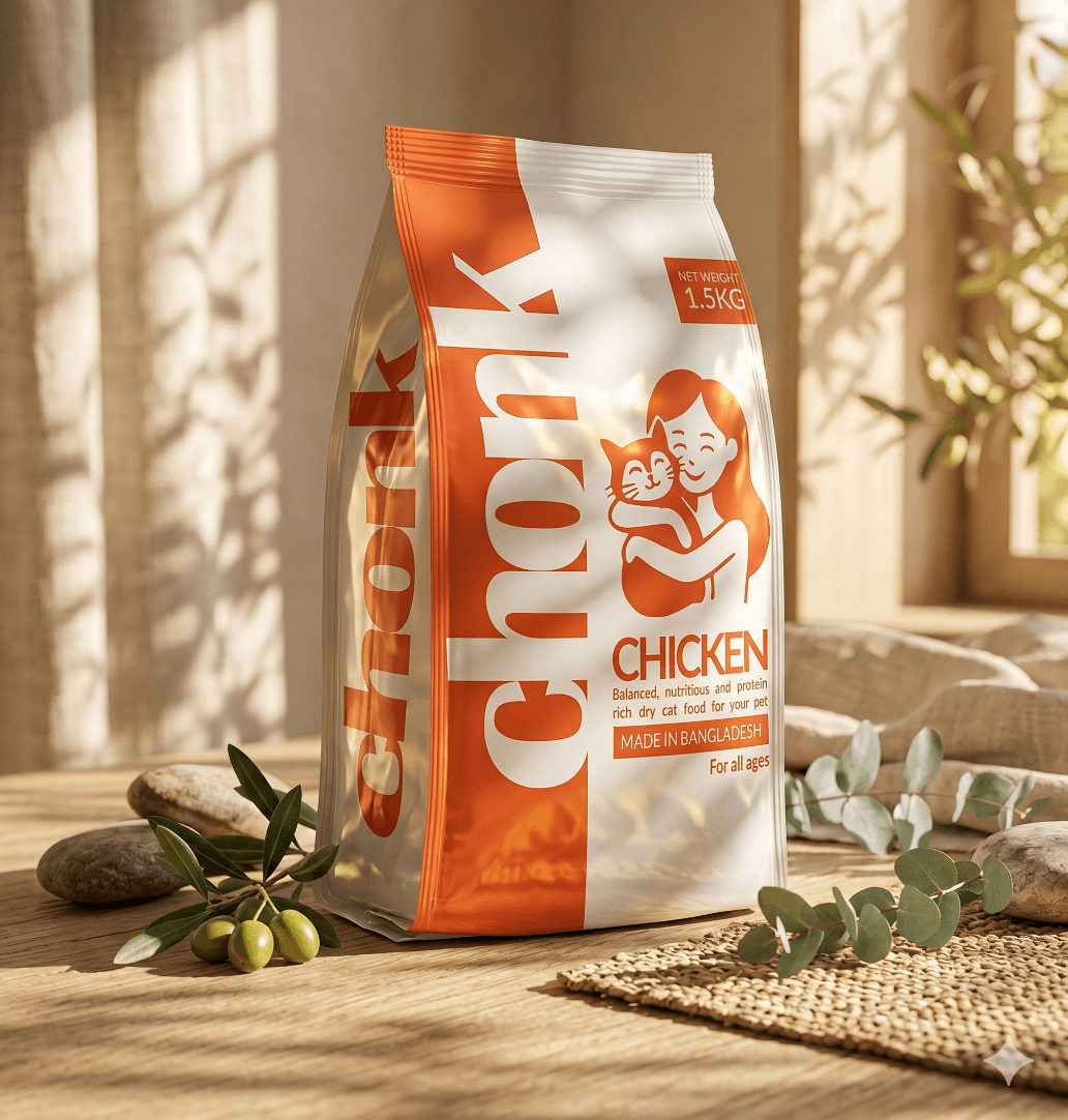 Chonk Chicken Dry Cat Food - For All Ages, 1.5kg