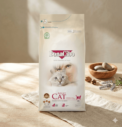 BonaCibo Adult Cat Food - Chicken with Anchovy & Rice (2 kg)_img_0