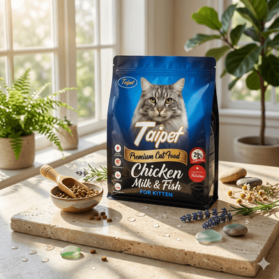 Taipet Premium Chicken Milk & Fish Dry Cat Food For Kitten 1kg_img_0