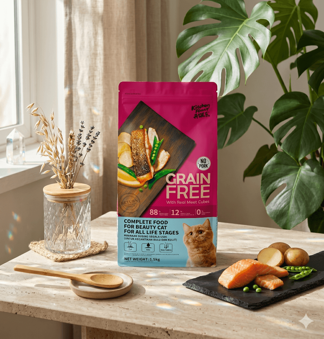 Kitchen Flavor Grain Free Beauty Cat Food for All Life Stages - 400g