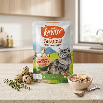 Kandy Muscle Tuna & Chicken with Quail Egg in Jelly 70g – All Ages_img_0