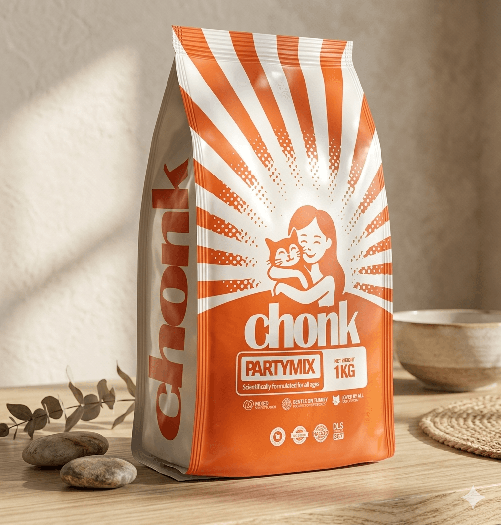 Chonk PartyMix Cat Food – 1kg All age