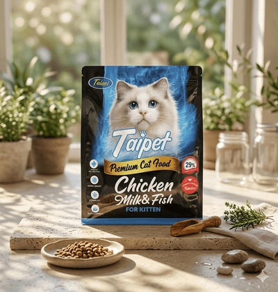 Taipet Premium Chicken Milk & Fish Dry Cat Food For Kitten 400g_img_0