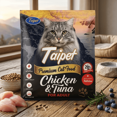 Taipet Premium Chicken & Tuna Dry Cat Food For Adult Cats 400g_img_0